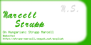 marcell strupp business card